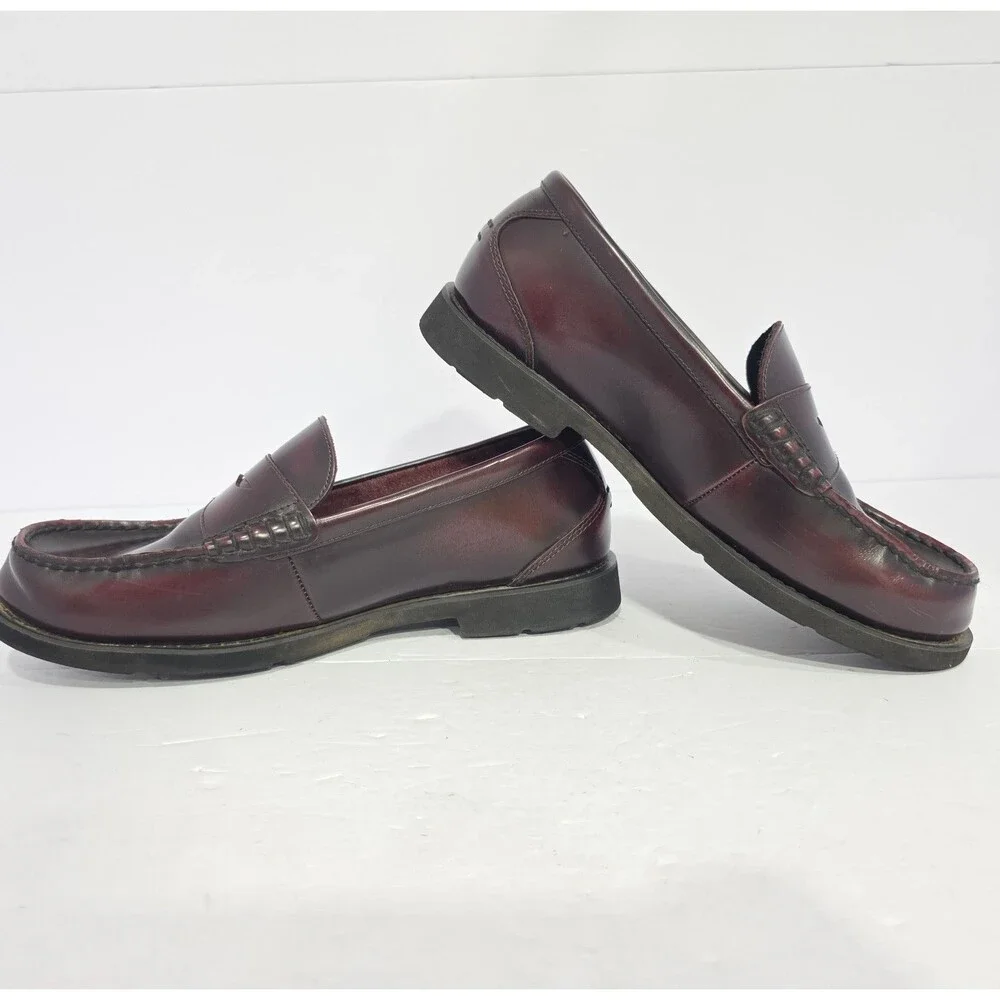 Rockport Penny Classic Loafers Burgundy Men's Size 9.5 XW Comfort Shoes K53881